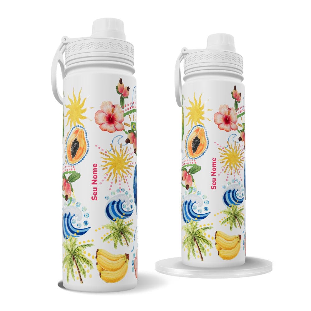 Garrafa Térmica Fresh + Ebook - Tropical Brasileiro