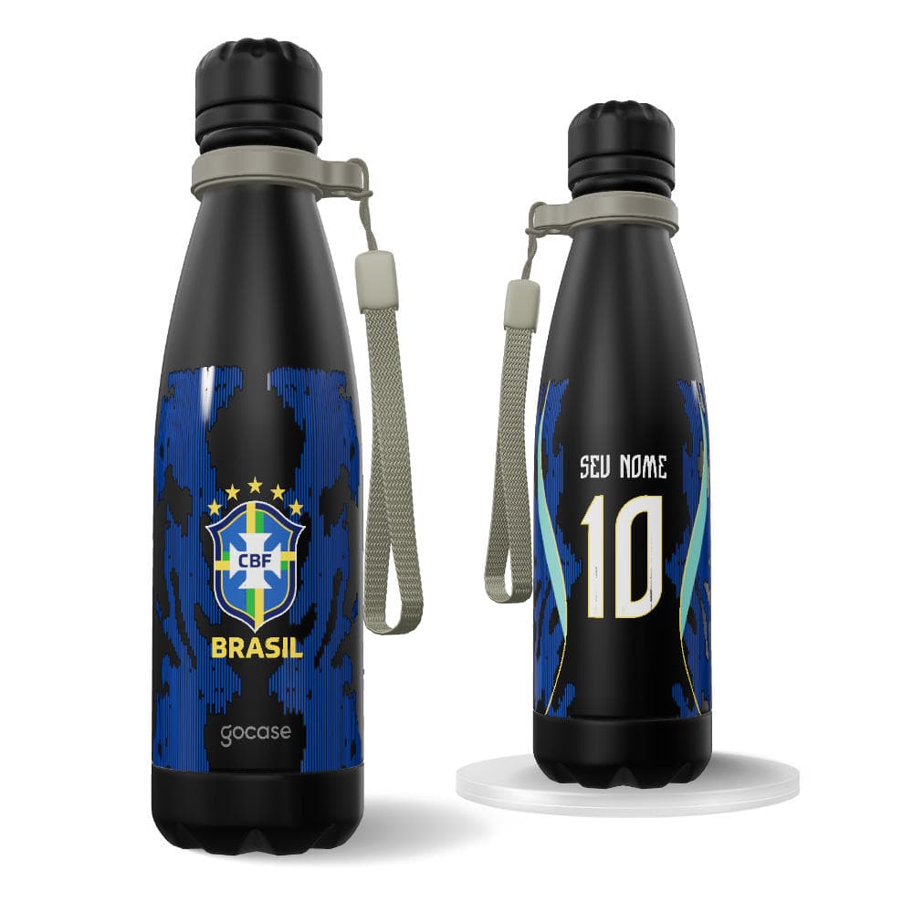 Garrafa Térmica Urban + Ebook - CBF - Uniforme 2 Personalizado - 2026